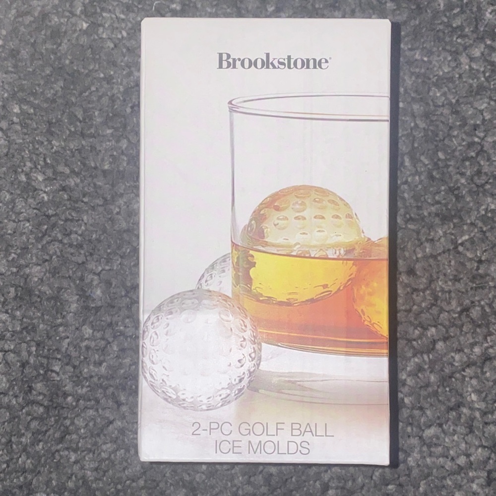 Brookstone 2-Piece Golf Ball Ice Molds - Clear